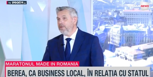 Maratonul Profit “Creat în România” – Ediția a III-a: Constantin Bratu, liderul Asociației Berarii României, subliniază că 97% din berea consumată provine din țară, susținând industriile conexe. 1 video maratonul profit made in romania editia a iii a constantin bratu directorul general al asociatiei berarii romaniei industria berii este made in romania 97 din bere 685d3db15b7a8