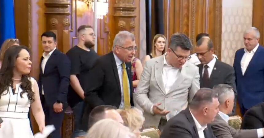 Parlamentarii AUR au provocat haos la audierea miniștrilor candidați pentru Guvernul Bolojan: „Nerușinaților” 1 video parlamentarii aur au facut scandal la audierea ministrilor propusi pentru guvernul bolojan nerusinatilor 68594a2210508
