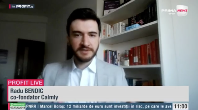 Radu Bendic, co-fondator Calmly: În următorii doi ani, ne pregătim expansiunea în Europa Centrală și suntem gata să atragem investiții! 1 video profit ro tv radu bendic co fondator calmly peste 2 ani vom incepe sa planuim sa ne extindem in europa centrala suntem deschisi la o runda de finantare 684baada2cb37