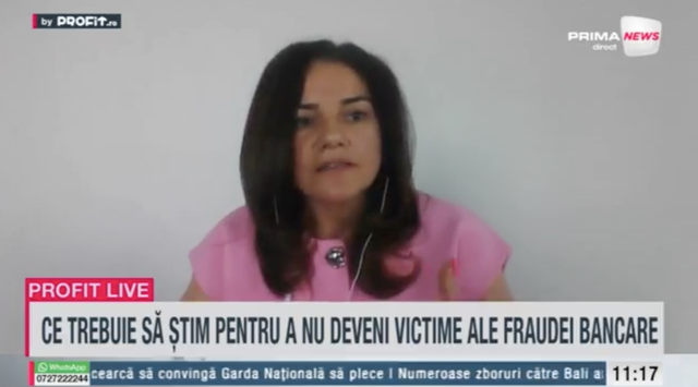 Ramona Rusu, lider al Comisiei Antifraudă ARB: Responsabilitatea în folosirea produselor financiare este esențială. Ce nu va solicita niciodată o bancă? 1 video profit ro tv ramona rusu presedinte comisia antifrauda arb trebuie sa fim foarte responsabili atunci cand utilizam produsele si serviciile bancare ce nu vor solicita niciodata bancile 685523705c489