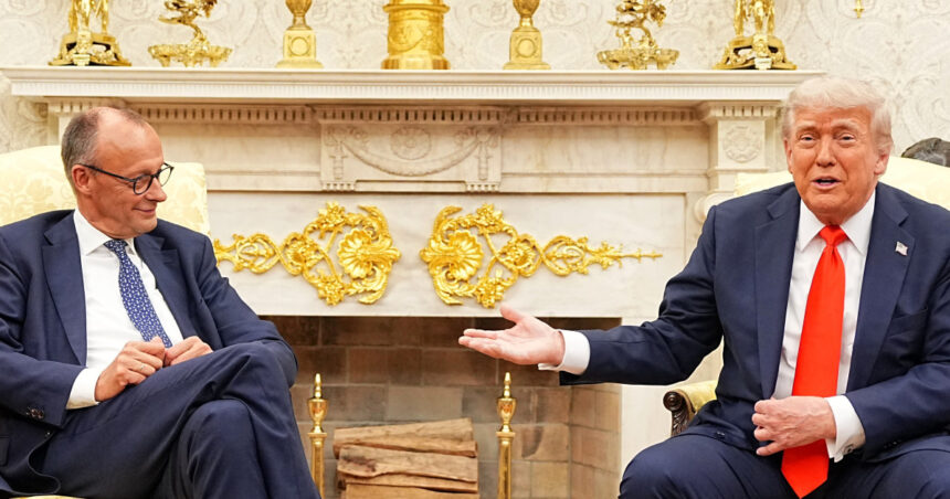Trump a zâmbit când cancelarul german Merz i-a reamintit că astăzi se împlinesc ani de la Debarcarea din Normandia: „Nu a fost o zi favorabilă pentru voi” 1 video trump a ras dupa ce cancelarul german merz i a amintit ca azi e aniversarea debarcarii din normandia n a fost o zi buna pentru voi 684271291001a