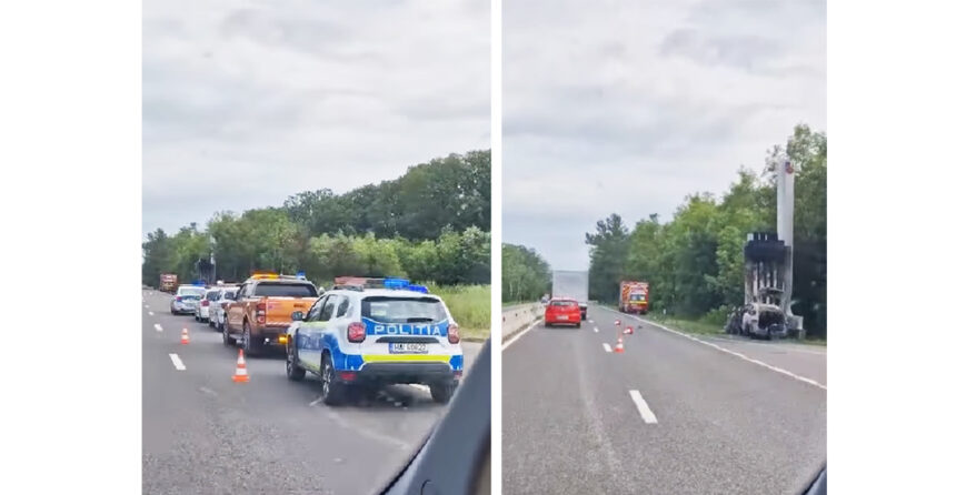 Tragedie pe drum: Un șofer a pierit în flăcări după ce a izbit o bornă kilometrică, fără semne de frânare. 1 video un sofer a murit carbonizat dupa ce a lovit o borna kilometrica la fata locului nu existau urme de franare 68485fbaf011d
