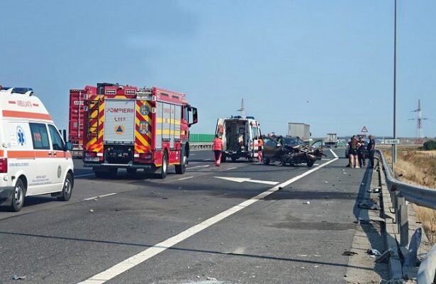 accident rutier pe autostrada soarelui in apropiere de constanta traficul este restrictionat pe banda a doua 688724cc2b813