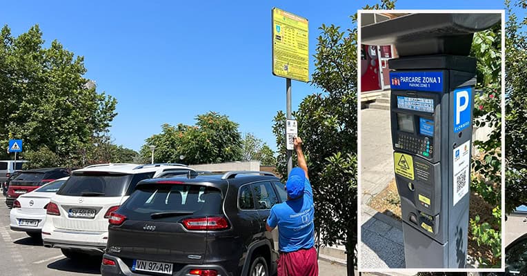 Falsificări de coduri QR pentru plata parcărilor pe străzile Mircea cel Bătrân și bulevardul Tomis din Constanța 1 coduri qr aferente platii parcarilor falsificate pe str mircea cel batran si bdul tomis din constanta 6883618690a29