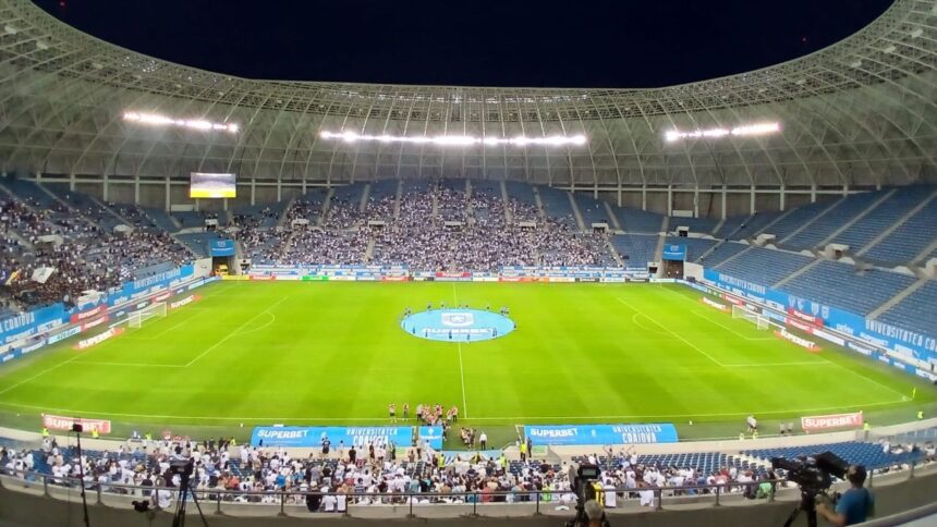 Câte inimi bat în Bănie la marea confruntare Universitatea Craiova - U Cluj? 1 foto cati suporteri sunt prezenti la universitatea craiova u cluj derby ul de europa din banie 6887db9a69d11