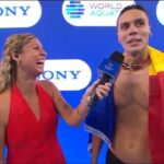 David Popovici, bucurie și emoție după câștigarea medaliei de aur la proba de 100 m liber la Campionatul Mondial din Singapore! 3 foto david popovici prima reactie dupa ce a cucerit aurul si la 100 m liber la mondialul din singapore 688b5f203d9e8