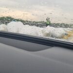 Cereale împrăștiate pe Autostrada București-Pitești: Traficul se desfășoară pe banda de urgență 3 foto saci cu cereale cazuti pe autostrada bucuresti pitesti se circula pe banda de urgenta 6888ce2a826f6