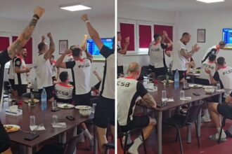 foto si video fotbalistii de la fcsb au urmarit cu sufletul la gura cursa castigata de popovici mesajul transmis 6888b8e5b09de