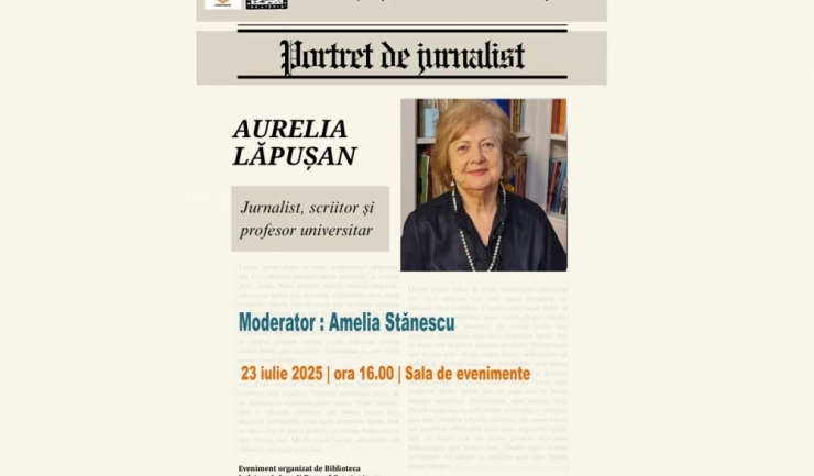 Aurelia Lăpușan: O privire în universul jurnalistic la Biblioteca Județeană Constanța 1 portret de jurnalist aurelia lapusan la biblioteca judeteana constanta 6882183fb420f