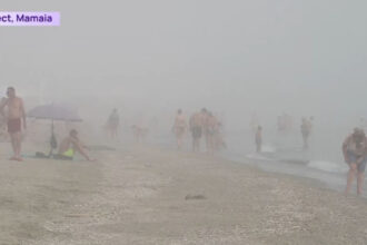 video imagini spectaculoase de pe litoral o ceata densa a cuprins plajele din mamaia si vama veche 688349f9ce26e