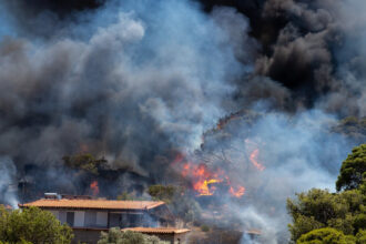 video incendii de vegetatie in apropiere de atena pompierii eleni au intervenit cu aeronave de stingere incendii puternice si in sicilia 688519fd5d37c