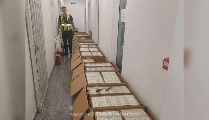 Polițiștii de frontieră de la Negru Vodă confiscă 20.000 de pachete de țigări de contrabandă! 1 20 000 de pachete cu tigari de contrabanda descoperite de politistii de frontiera de la negru voda 68ad951b8a574