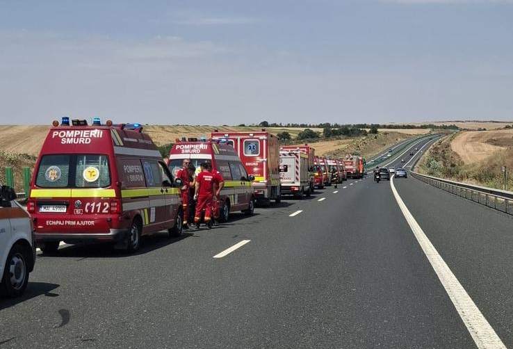 Coliziune în lanț pe Autostrada Soarelui A2! 1 accident cu mai multe masini pe a2 autostrada soarelui 689984d7c15ec