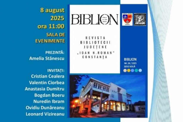 biblioteca judeteana constanta lanseaza noul numar al revistei biblion 68958fa8ae6c2