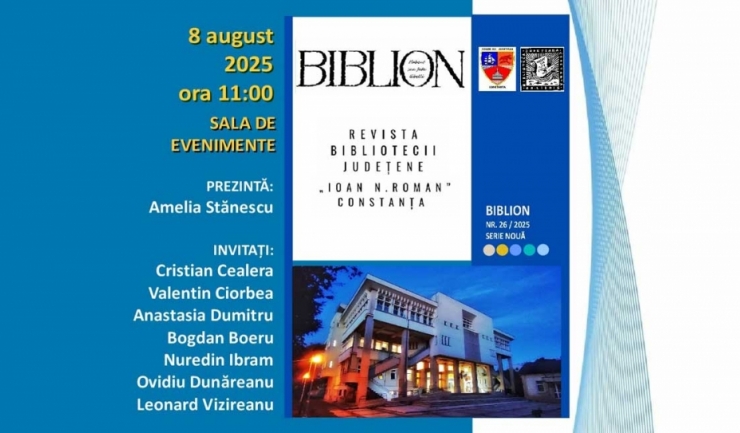 Biblioteca Județeană Constanța dezvăluie cea mai recentă ediție a publicației „Biblion” 1 biblioteca judeteana constanta lanseaza noul numar al revistei biblion 68958fa8ae6c2
