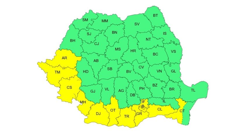 Avertizare meteorologică în județul Constanța! Descoperă ce condiții extreme se preconizează! 1 cod galben in judetul constanta vezi aici ce fenomene anunta meteorologii 68a5c4e192b90