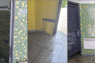 foto constanta toaletele de 150 000 de euro din parcul arheologic au ajuns focare de infectie wc urile sunt infundate pereti sunt desenati si dotari ruginite ce spune primaria 688cc9e1018d1