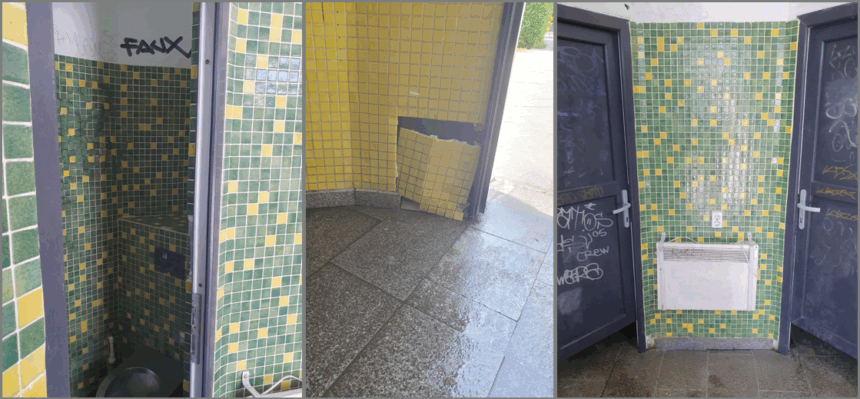 Constanța: Investiția de 150.000 de euro în toaletele din Parcul Arheologic s-a transformat în sursă de neplăceri. Wc-urile sunt blocate, pereții sunt vandalizați, iar dotările sunt corodate. Care este reacția Primăriei? 1 foto constanta toaletele de 150 000 de euro din parcul arheologic au ajuns focare de infectie wc urile sunt infundate pereti sunt desenati si dotari ruginite ce spune primaria 688cc9e1018d1
