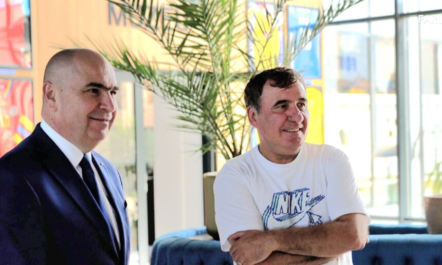 Ilie Bolojan, întâlnire de gală cu Gheorghe Hagi la Academia de fotbal: Moment de neuitat surprins în imagini! 1 foto ilie bolojan l a vizitat pe gheorghe hagi la academia de fotbal cei doi s au fotografiat impreuna 689f426a8c6c5