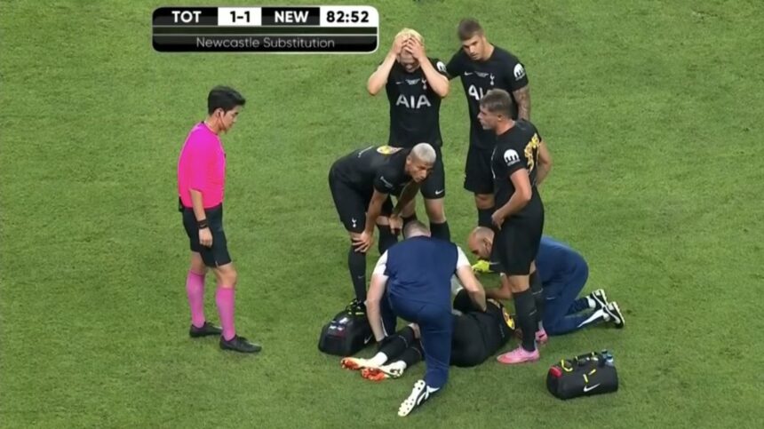 Drama de pe terenul lui Tottenham: vedeta a suferit o accidentare și a plecat în lacrimi, iar Son trăiește clipe de neliniște! 1 foto si video panica la tottenham starul s a accidentat si a iesit in lacrimi son ingrijorat pe margine la ultimul meci 688f6d475690d