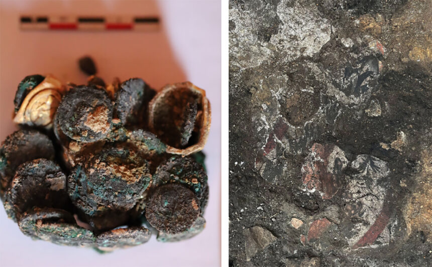 Comoara romană dezvăluită la Histria: Zeci de monede și bijuterii din metale valoroase vor fi restaurate 1 foto tezaur roman descoperit in situl arheologic histria zeci de monede si podoabe din metale pretioase vor fi restaurate 68ac90fc56d8c