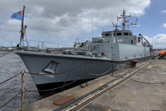 foto vanatorul de mine m 271 capitan constantin dumitrescu a intrat in serviciul fortelor navale romane ceremonia militara a avut loc in scotia 6890e629f393f