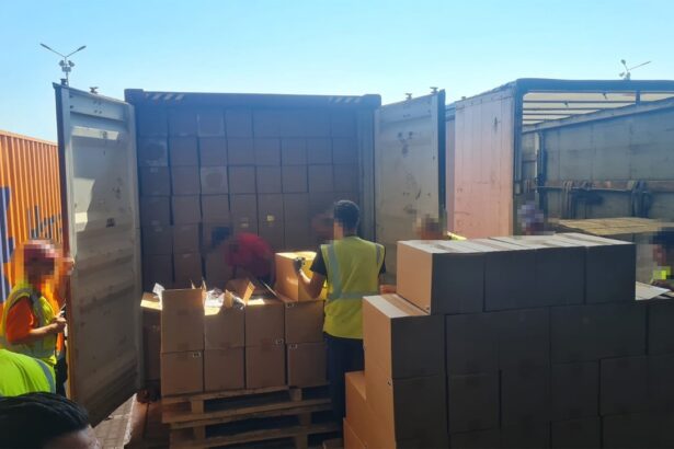 foto video contrabanda de 4 milioane de euro descoperita in portul constanta sud agigea marfa era intr un container venit din emiratele arabe unite 689c3d735798d