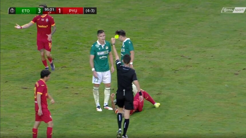 O întorsătură incredibilă în Conference League: două cartonașe galbene primite, dar a găsit un român de vină pentru a evita eliminarea! 1 galerie foto ce bizarerie in conference league a incasat doua galbene dar a dat vina pe roman si a scapat de rosu 688f77daa1724