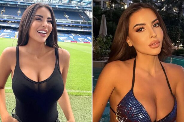 galerie foto o aparitie ravasitoare la amicalul lui chelsea prezentatoarea tv comparata cu kim kardashian a incins atmosfera pe stamford bridge 689864b2caca0