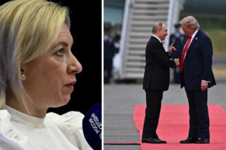 galerie foto zaharova ironizeaza presa occidentala dupa ce trump l a primit pe putin cu covor rosu in alaska se afla intr o frenezie totala 68a0289b22bab