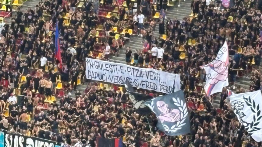 "În Giulești se simte atmosfera verii! Ironia fanilor FCSB-ului în confruntarea cu Rapid. Detalii despre mesajul final" 1 in giulesti e fita verii ironie a fanilor fcsb ului in meciul cu rapid cum s a incheiat bannerul 68a2398c8f158