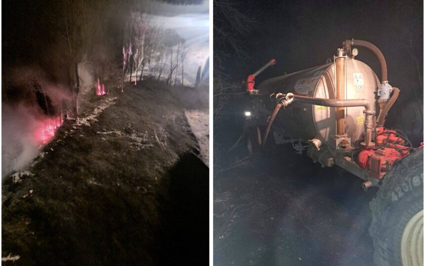 Flăcări devastatoare în Carvăn, comuna Lipnița: 5 hectare de teren urban, mistuite de incendiu 1 incendiu de proportii in carvan comuna lipnita 5 hectare de teren intravilan afectate de flacari 6891ad9d0257e