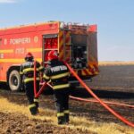 incendiu de vegetatie uscata pe autostrada a2 traficul rutier a fost deviat prin medgidia 6892df8fb18bf