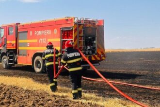 incendiu de vegetatie uscata pe autostrada a2 traficul rutier a fost deviat prin medgidia 6892df8fb18bf