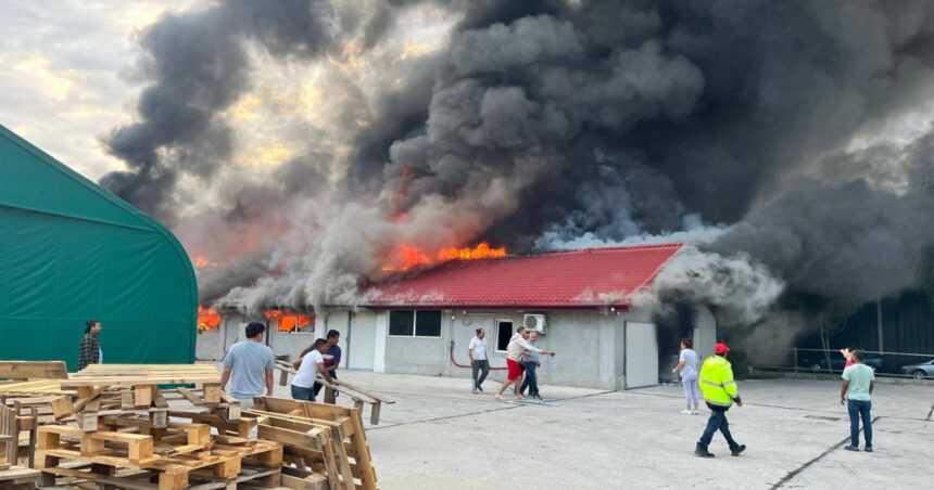 Flăcări devastatoare în apropierea Capitalei: un depozit de materiale plastice din Buftea a fost mistuit de incendiu 1 incendiu puternic langa capitala un depozit de mase plastice din buftea a fost cuprins de flacari 68ac0ffbcbf0b