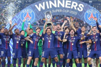 paris saint germain a cucerit in premiera supercupa europei dupa ce a invins tottenham echipa lui radu dragusin 689e488dac1d1
