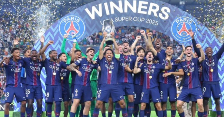 Paris Saint-Germain își scrie istoria, învingând Tottenham și îmbrățișând pentru prima dată Supercupa Europei! 1 paris saint germain a cucerit in premiera supercupa europei dupa ce a invins tottenham echipa lui radu dragusin 689e488dac1d1