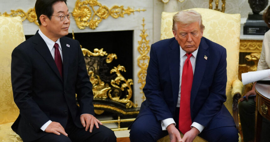 Președintele Coreei de Sud a ocolit un „moment Zelenski” în Biroul Oval în timpul întâlnirii cu Donald Trump. Ce s-a discutat? 1 presedintele coreei de sud a evitat un moment zelenski in biroul oval la intalnirea cu donald trump cum au descurs discutiile 68ad685e9112f