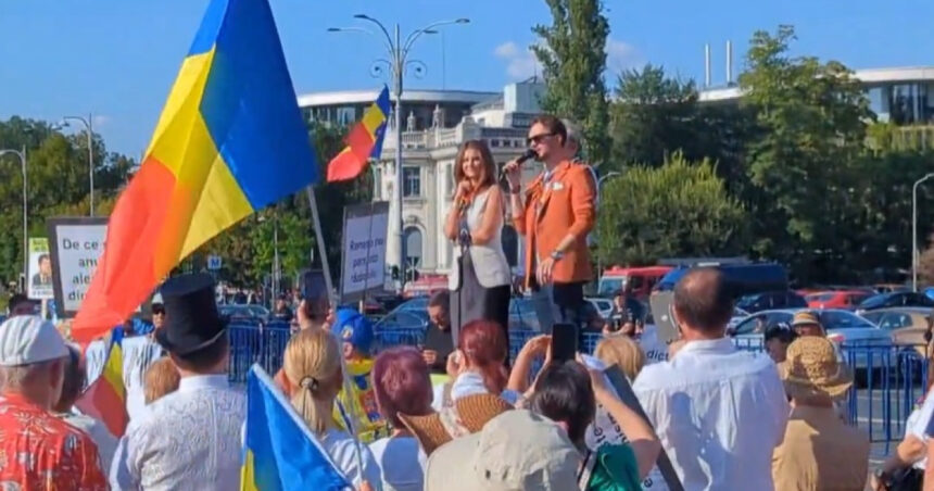 Demonstrație în Piața Victoriei: Jandarmii au sancționat două persoane, un bărbat a fost depistat cu un cuțit. 1 protest in piata victoriei jandarmii au dat doua amenzi un barbat a fost prins cu un cutit 688d1f96b4afb