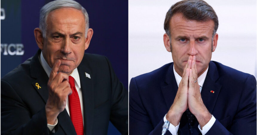Confruntarea declarațiilor: Macron denunță comentariul „rușinos” al lui Netanyahu despre amplificarea antisemitismului în Franța 1 razboiul replicilor macron condamna afirmatia josnica a lui netanyahu privind cresterea antisemitismului in franta 68a62158b66ea