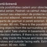 Atenționare Ro-Alert în nordul județului Tulcea: risc de cădere a unor obiecte din cer! 3 ro alert pentru zona de nord a judetului tulcea exista posibilitatea caderii unor obiecte din spatiul aerian 68a5548a2aace
