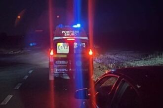 un tir s a rasturnat pe dn 22 in zona localitatii cogealac in urma impactului cu un autoturism 68ae0cc94feaa