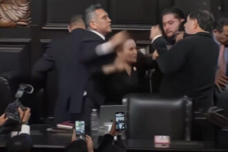 video bataie cu pumni in senatul mexicului in timpul imnului momentul in care liderul opozitiei se napusteste asupra presedintelui camerei 68b01d0ea08d6