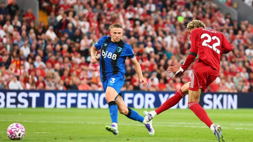 Hugo Ekitike, aplaudat cu entuziasm de fani după reușita sa în confruntarea Liverpool - Bournemouth. Gestul său a impresionat! 1 video exclusiv gestul facut de hugo ekitike dupa golul marcat in liverpool bournemouth fanii l au aplaudat frenetic 689f92e6163d2