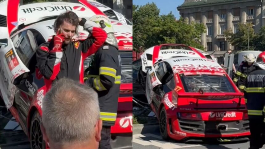 Fiul lui Mihai Leu, accidentat la Super Rally Timișoara în timp ce conducea automobilul părinților săi 1 video fiul lui mihai leu implicat intr un accident la super rally timisoara cu masina tatalui sau 68970f0051803