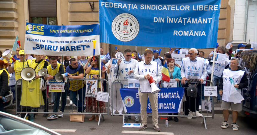 Întrebări și proteste la debutul anului școlar: Profesorii își exprimă nemulțumirile în fața Ministerului Educației. 1 video inceputul de an scolar sub semnul intrebarii profesorii protesteaza in fata ministerului educatiei care sunt nemultumirile lor 68ac250115230