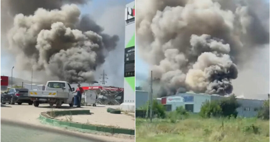 Alertă în Iași: Incendiu devastator lângă o stație de benzină amenință siguranța publică! 1 video pericol de explozie in iasi incendiu puternic langa o benzinarie autoritatile au emis un mesaj ro alert 689f1a2c5ecf8