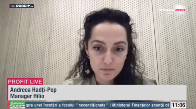 Andreea Hadți-Pop, Manager Hilio: Schimbarea mentalității - Oamenii caută sprijin în sănătatea emoțională și în afara momentelor critice 1 video profit ro live tv andreea hadti pop manager hilio oamenii nu mai apeleaza la servicii de sanatate emotionala doar in faze acute 68a6a19338dca