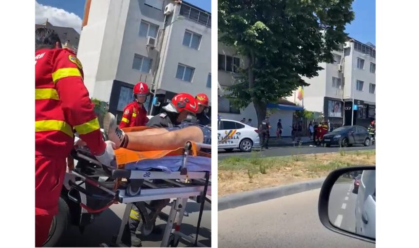 Accident pe bulevardul Mamaia: un motociclist a suferit răni, fiind transportat de urgență de echipa SMURD lângă sediul IPJ Constanța. 1 video un motociclist a fost ranit pe bulevardul mamaia langa sediul ipj constanta victima a fost preluata de echipajul smurd 68907f1429d50