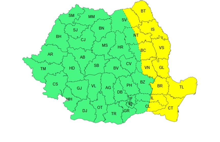 Atenție, locuitori din Constanța și Tulcea! ANM a lansat un Cod galben: află detalii despre durata și fenomenele prognozate! 1 alerta meteo pentru constanta si tulcea anm a emis cod galben iata cat va dura si ce fenomene sunt asteptate 68cb9dc165169
